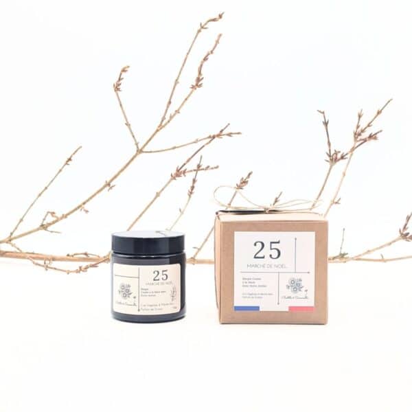 Bougie Parfumée Marché de Noël 25 - Petite 100 Gr