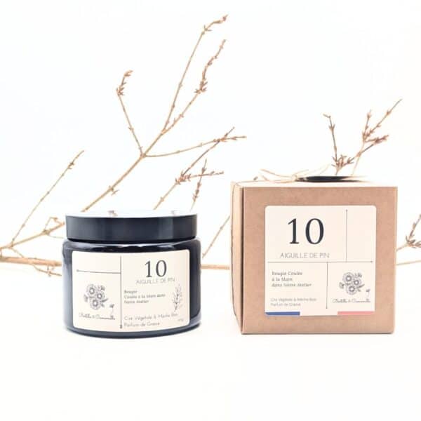 Bougie Parfumée Aiguille de Pin 10 - Grande 470 Gr