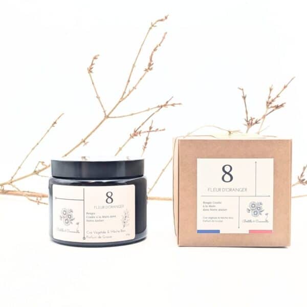 Bougie Parfumée Fleur d'Oranger 8 - Grande 470 Gr
