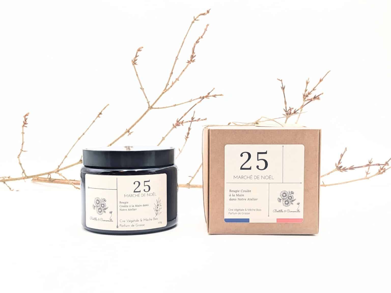 Bougie Parfumée Marché de Noël 25