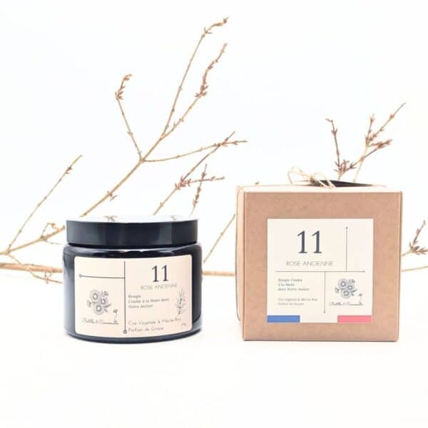 Bougie Parfumée Rose Ancienne 11 - Grande 470 Gr