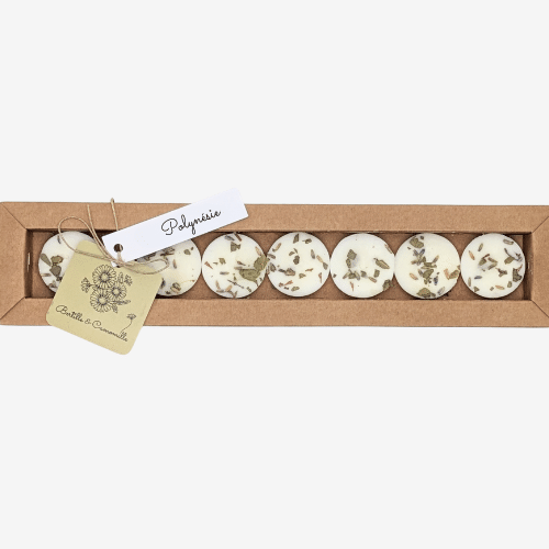 Boite de 8 fondants parfumés Polynésie