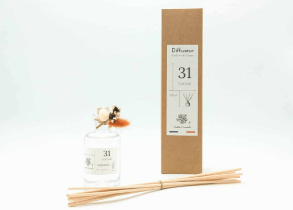 Diffuseur de Parfum 100ml Verre Toscane.