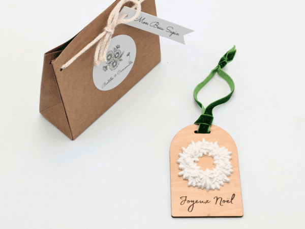 Décor en plâtre parfumé avec message – Mon Beau Sapin – Image 2