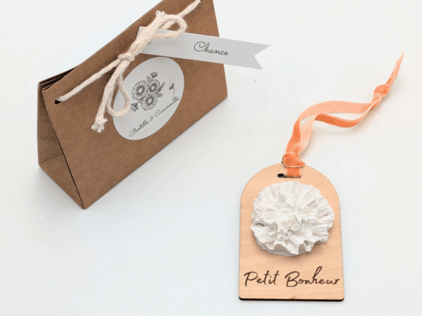 Décor en plâtre parfumé avec message – Chance – Image 2