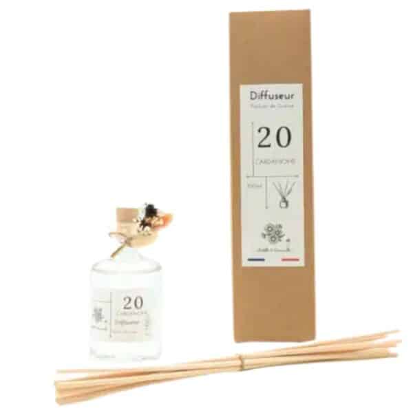 Diffuseur de Parfum 100 ml Verre Cardamome 20