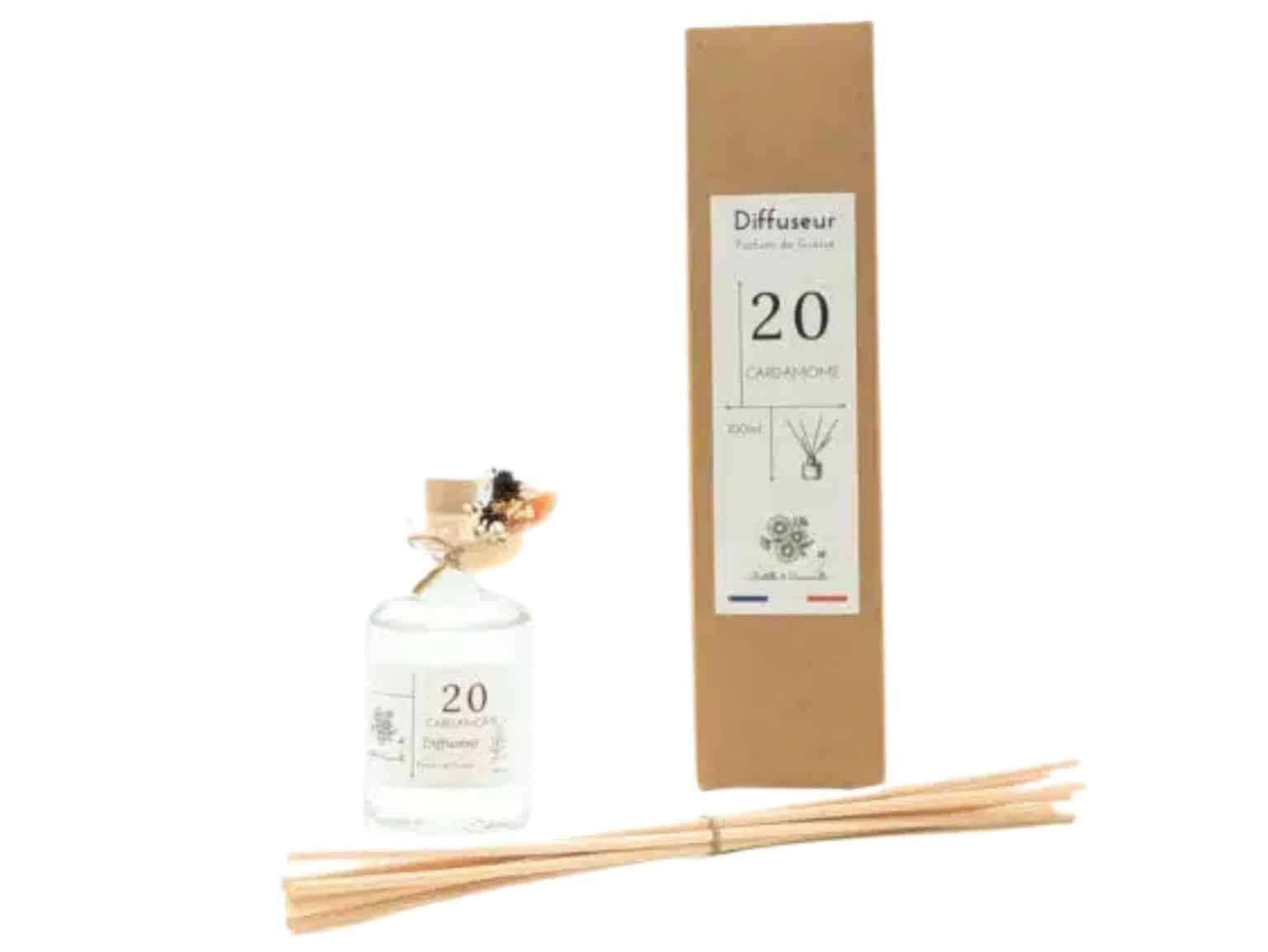 Diffuseur de Parfum 100 ml Verre Cardamome 20