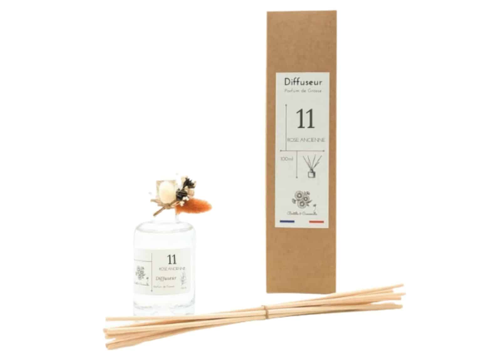 Diffuseur de Parfum 100 ml Verre Rose Ancienne 11