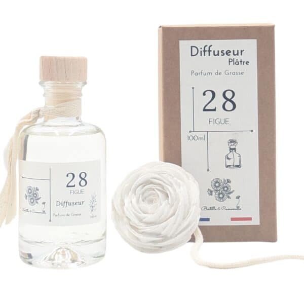 Diffuseur Fleur en Plâtre Figue