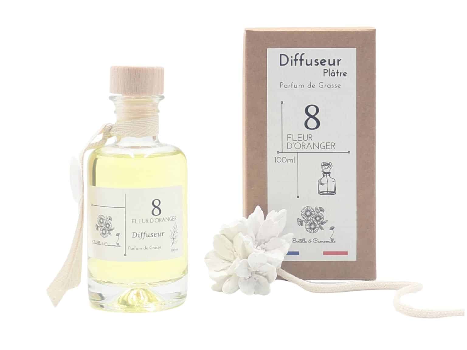 Diffuseur Fleur en Plâtre Fleur D'oranger