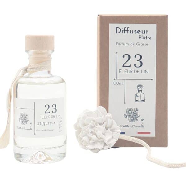 Diffuseur fleur en Plâtre - Fleur de Lin