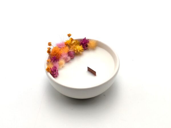 Mini Bougie Fleurs Séchées - Parfumée Toscane