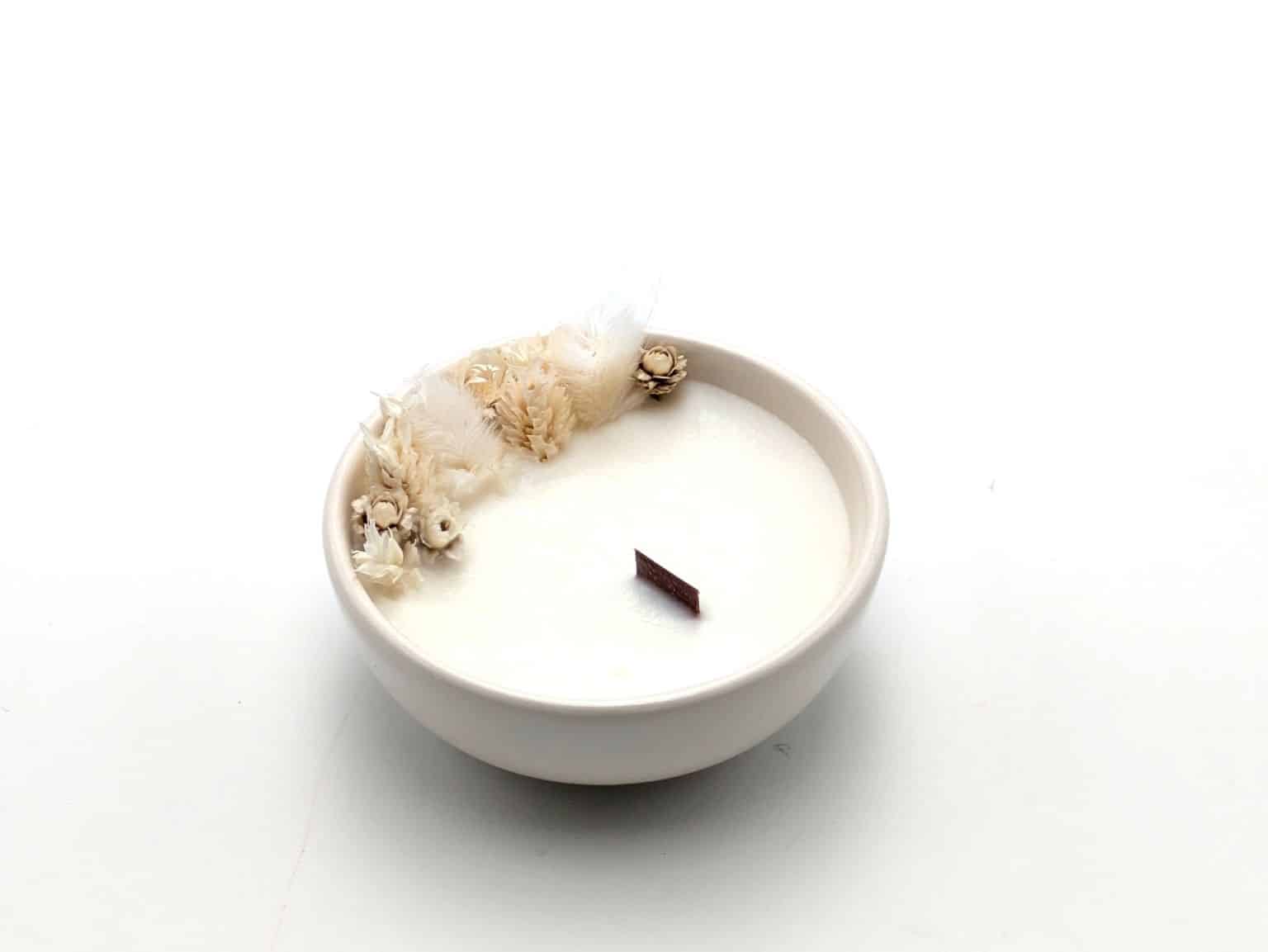 Mini Bougie Fleurs Séchées - Parfumée Coton – Image 2