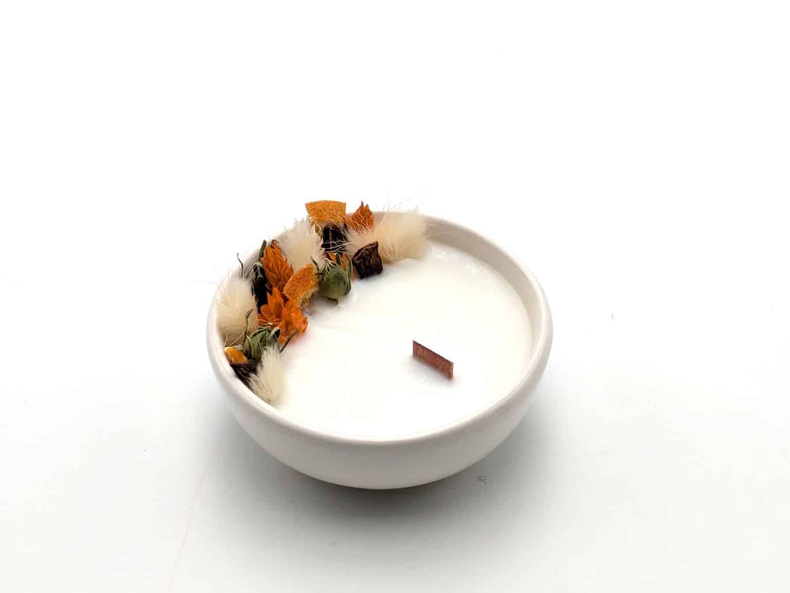 Mini Bougie Fleurs Séchées - Parfumée Marché de Noël – Image 2