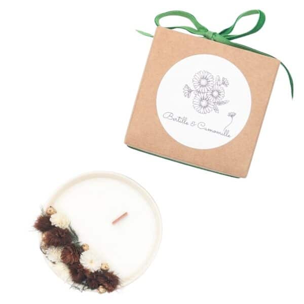 Petite bougie fleurs séchées - Mon Beau Sapin