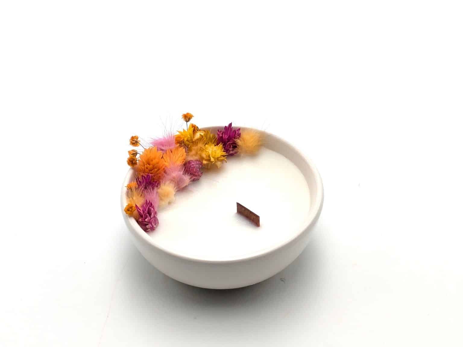 Mini Bougie Fleurs Séchées - Parfumée Toscane – Image 2