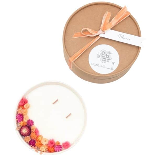Bougie Fleurs Séchées - Parfumée Chance