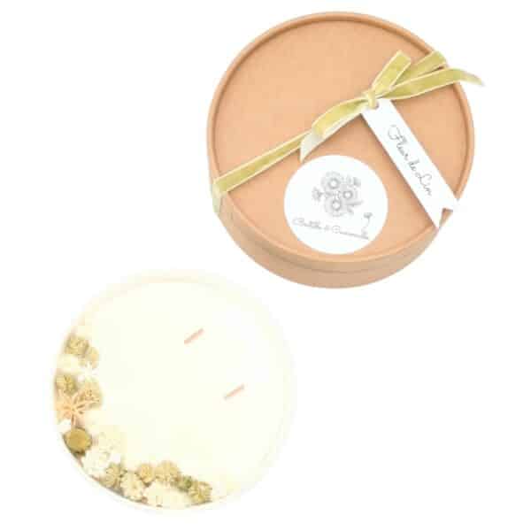 Bougie Fleurs Séchées - Parfumée Fleur de Lin