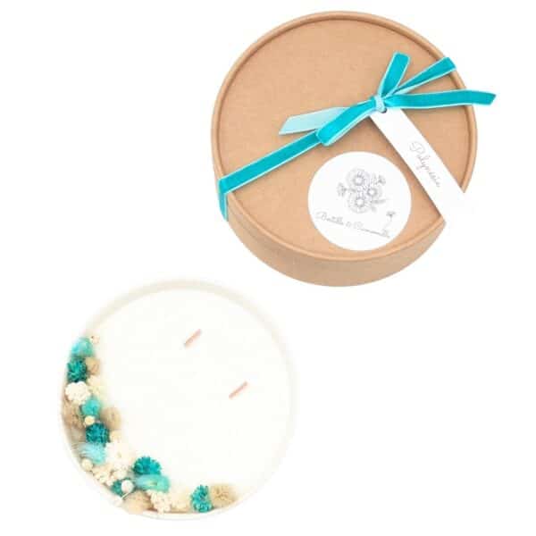 Bougie Fleurs Séchées - Parfumée Polynésie