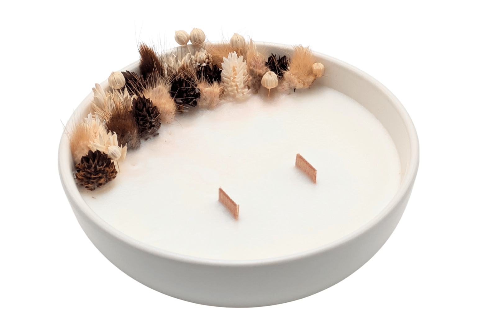 Bougie Fleurs Séchées - Parfumée Marron Glacé – Image 2