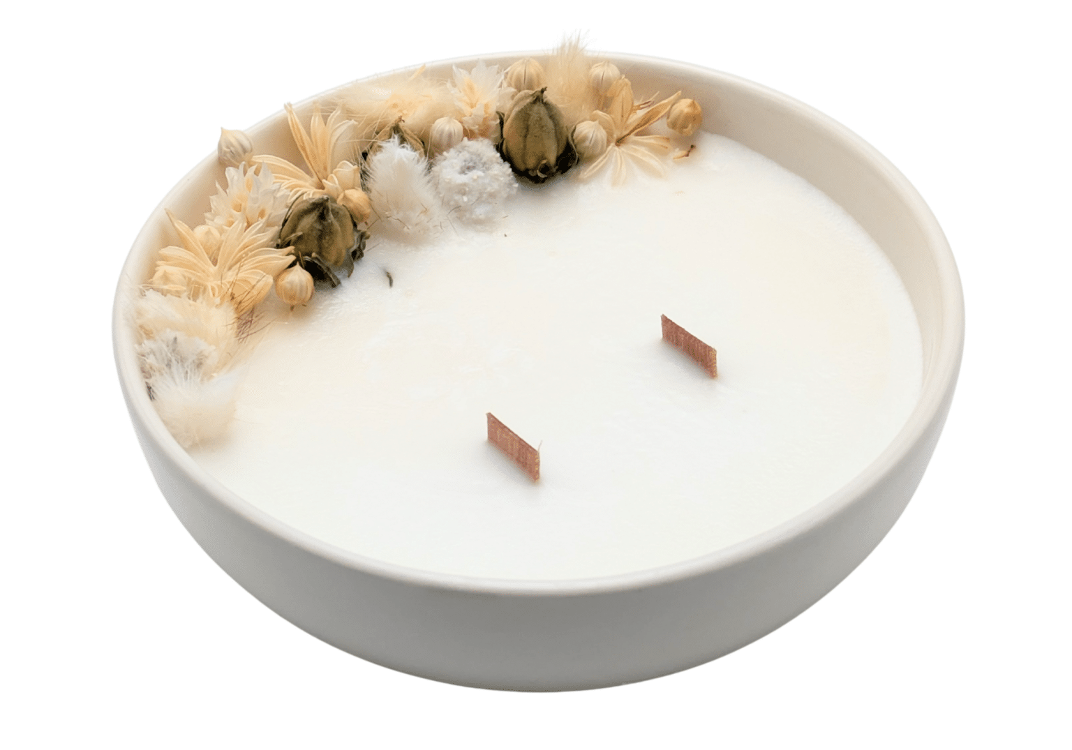 Bougie Fleurs Séchées - Parfumée Fleur de Lin – Image 2