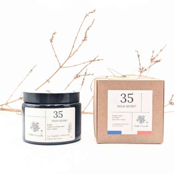Bougie Parfumée Doux Secret 35 - Grande 470 Gr