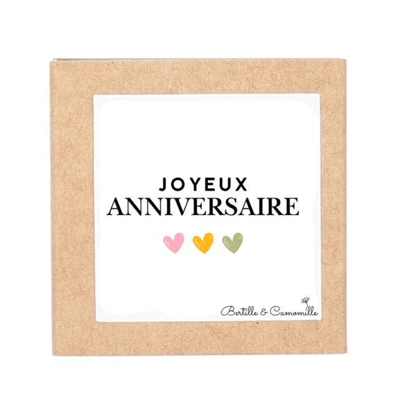 Un mot doux le plâtre parfumé Joyeux Anniversaire